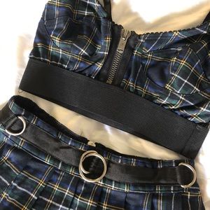 Dolls Kill Current Mood Plaid Set